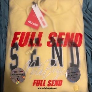 Nelk boys yellow full send hoodie